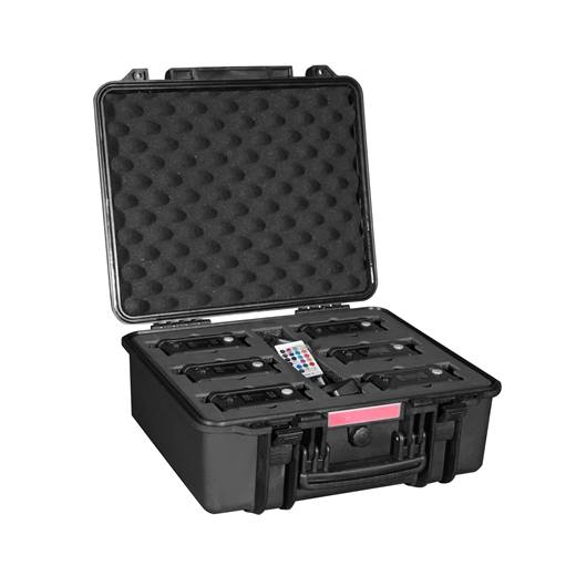 Waterproof IP Mini 4x20W rgbwa uv 6in1 Battery Powered UP Light DMX Wireless Wifi App Remote Control LED Uplight